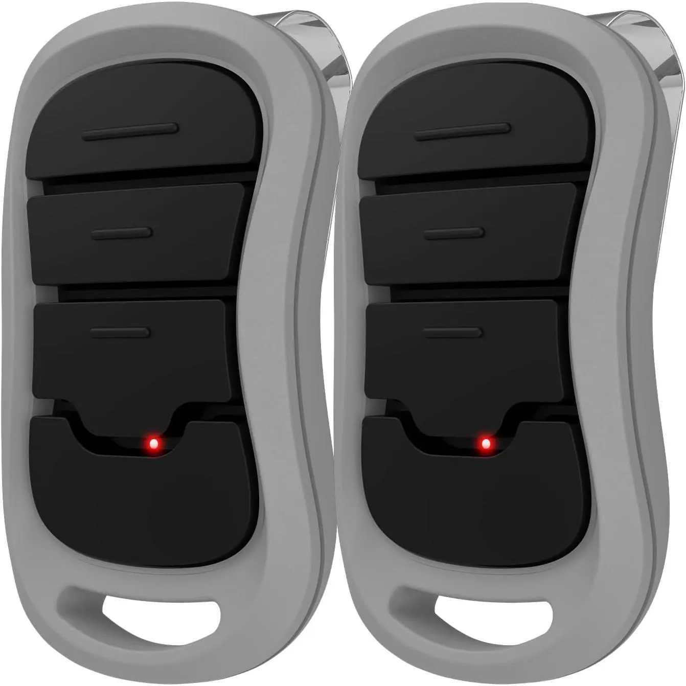 2 Genie Intellicode Garage Door Remotes, for 1997-Present Openers, 3-Button, Dual Freq