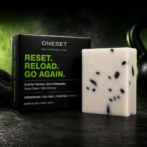 ONESET Performance Bar Soap | Engineered for Athletes — Deep Clean After Gym, Sport & Training Sessions | 5 oz