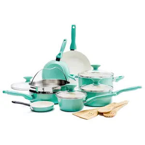 GreenPan Rio Ceramic Nonstick 16-Piece Cookware Set