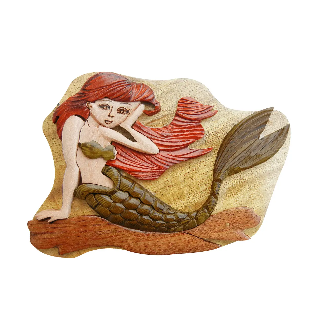 Resting Mermaid Puzzle Box