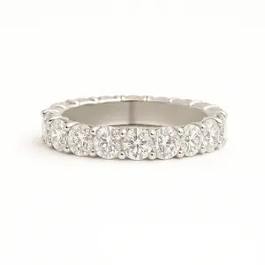 Eternity Ring – 5mm  Moissanite Stones