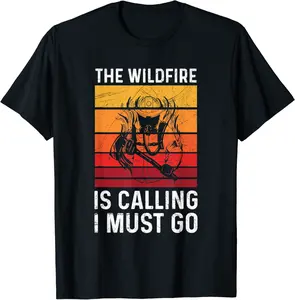 Wildland Fire Hand Crew Quote for a Wildland Fireman T-Shirt - Laronstu Shop 37B0B4R6XRCB