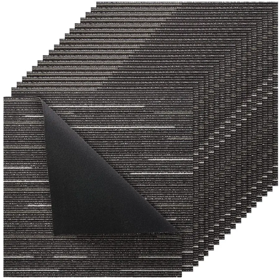 VEVOR Carpet Tiles Reusable 24x24 inch, 24 PCS Modular Carpet Square Rug, Commercial Floor Soft Padded for Seamless Cover 96sq. ft, Easy DIY Replacement for Living Room Bedroom Office Indoor, Gray