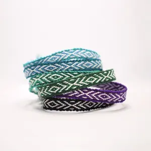 Boho Slim Wool Woven Bracelet, Stackable Bracelets, Friendship Bracelets, Woven Thread Bracelet, Handcrafted Bracelets, Assorted ColorsSlim Woven Bracelet, Woven Textile, Friendship Bracelet, Stacking, Anklet, Boho Jewelry
