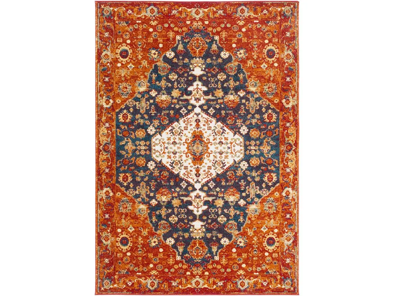 Livabliss SRP1020-1616 18 in. Serapi Traditional Machine Made Sample Area Rug - Multicolor