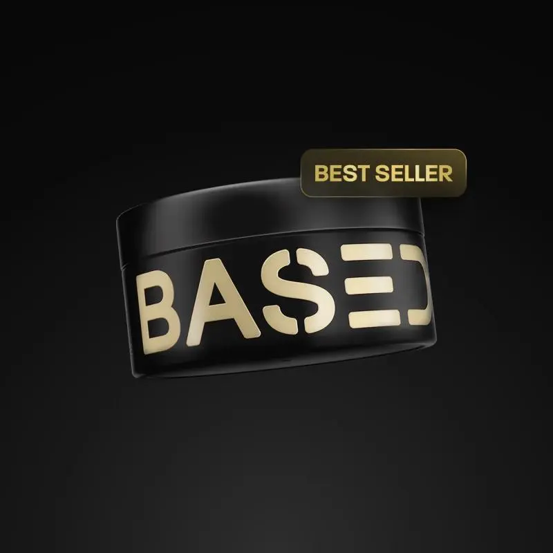 Based Bodyworks Pomade 3.04fl oz | Medium Hold & Medium Shine | Simple, Natural, Effective Texturizing, Frizz Control Styling Hair Care Based Hair Clay Gel Haircare