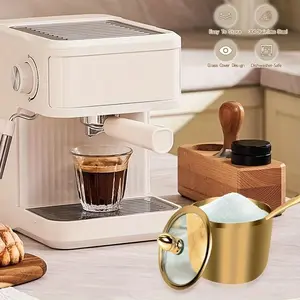 Golden Stainless Steel Condiment Storage Container with Glass Lid and Spoon - Dishwasher Safe, Wide Mouth, Multi-Purpose Condiment Dispenser for Kitchen and Coffee Bar Organization, Kitchen Storage Solution |   Elegant Kitchen Utensils |   Dishwasher Safe