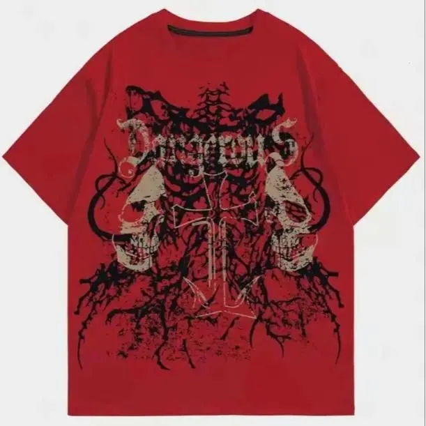 Vintage Y2K Affliction Style Skull T-Shirt