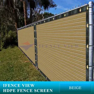 Ifenceview 3' x 8' Shade Cloth/Fence Privacy Screen Fabric Mesh Net for Construction Site, Yard, Driveway, Garden, Canopy, Awning