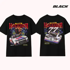 Carson Hocevar E2 Apparel Graphic T-Shirt 100% Cotton Black Racing Tee for Motorsports Fans TikTok Shop Deals Summer Outfits