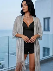 Sexy Loose Summer Shawl - Drape, Elegant, Light Airy, Open Weave, Ornamental, Sun Cover Scarf Cover Up for Vacation, Beach Robe Tunic Dress, Drape Shawls, Light Airy Shawls