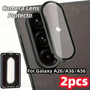 KAYKWONG'S 2-Pack Camera Lens Protector For Samsung Galaxy A26/a36/a56 5g, 9h Tempered Glass, Anti-Scratch, High Resolution, Easy Installation