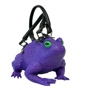 Windy Willows Dark Purple Toad Bag- Glow Eyes