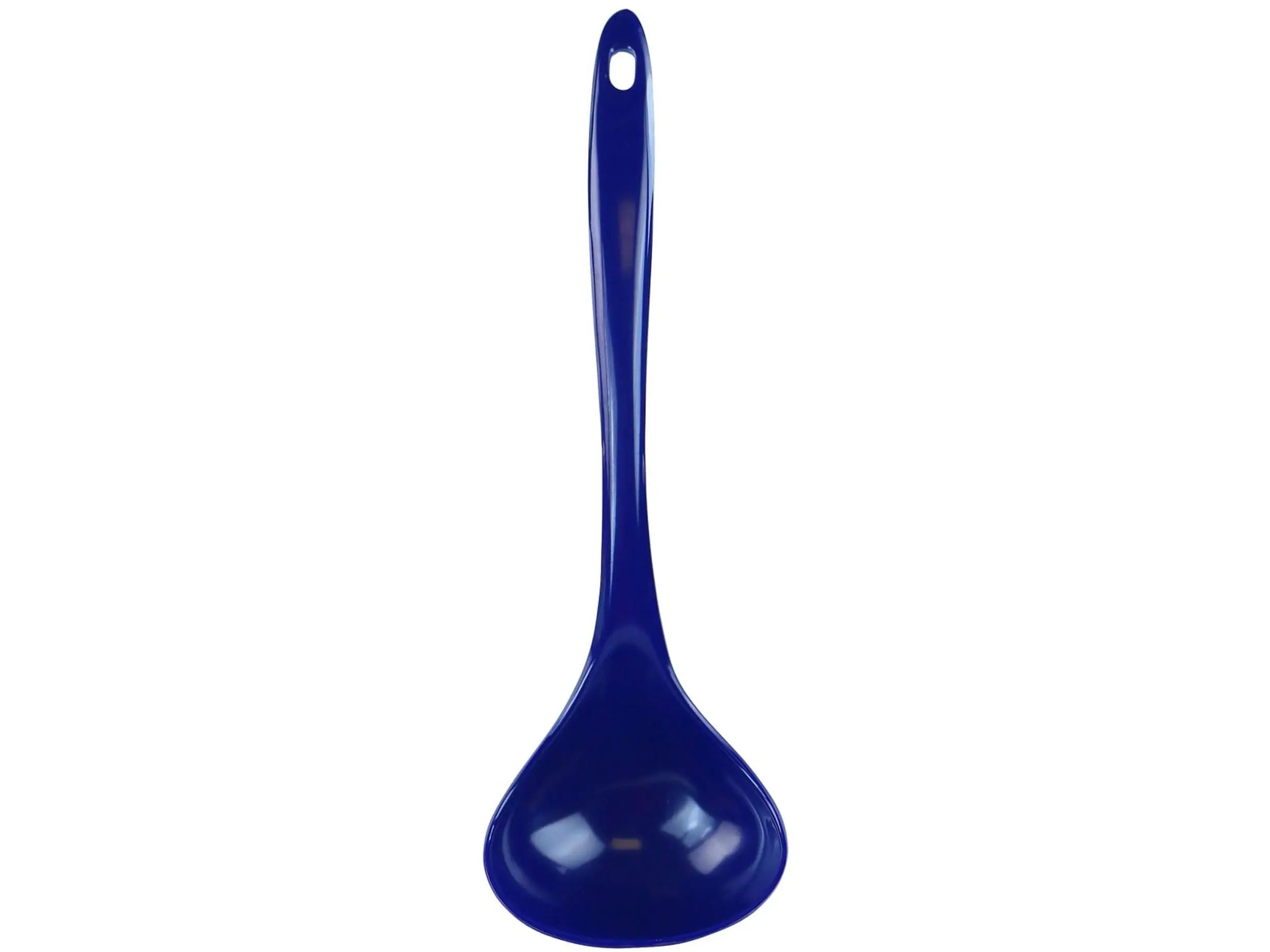 Indigo Melamine Kitchen Ladle - Colorful Plastic Cooking Utensil, Dishwasher-Safe Kitchenware