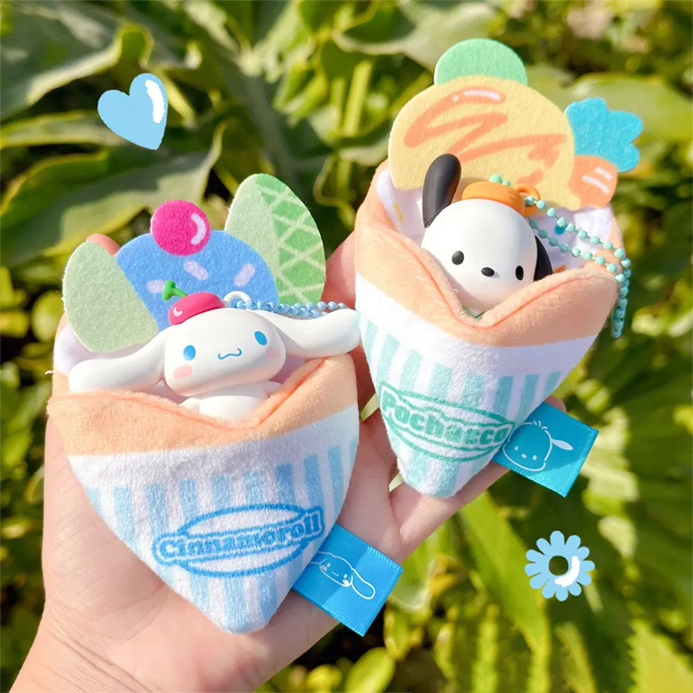 L Sanrio Hundred Flavors Crepe Series Pendants Accessories Cartoon Figurines, Ornaments, Backpacks, and Keychains