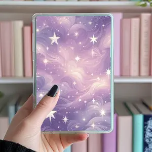Kindle /Fire/ Kobo Insert Or Bookmark Purple Sky Dream Style - Elegant Design for Book Lovers