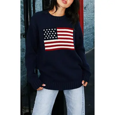 Brandy Melville American Flag Sweater TikTok Shop - Main Image