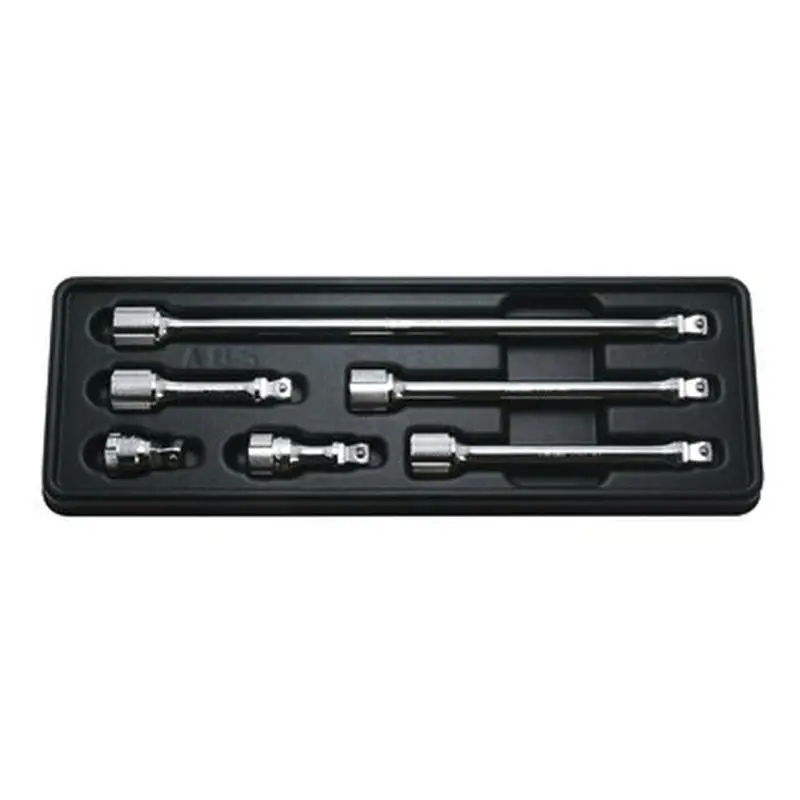 Koken PK3763/6 3/8 Sq. Dr. Wobble-Fix Extension Bar set 32-250mm ABS Tray 6 pieces