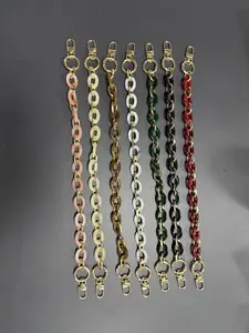 Solid Color Resin Bag Chain, Classic Chain, Fashionable Bag Strap for Women's Handbag, Fashion Bag Accessories for Daily Use