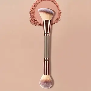 1pc Double-Ended Makeup Brush for Contouring And Blush, Super Fine And Does Not Cake