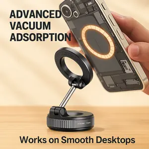 2025 New Upgrade 360 ° Rotating Magnetic Phone Holder, Multi-Angle Rotation, ABS Material, Waterproof. Suitable for iPhone& Android,  Suitable for Cars, Desktops, Walls