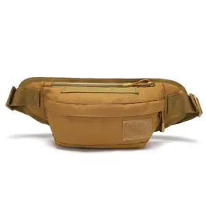 Outdoor Portable Multifunctional Fanny Bag Mountaineering Travel Small Satchel Military Fans Multi-purpose Anti-splashing Tactical Fanny Bag Riding Bag