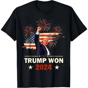 Trumppp Won 2024 President 47th Of White House Donald Trump T-Shirt, Trump Supporter Gift, Unisex Gildan 5000 Shirt
