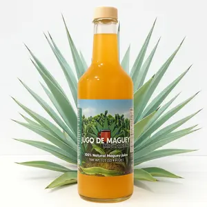 Herbalista Maguey Juice - Jugo De Maguey Tarasco Extract 33.3 Fl oz (1 Liter) | All Natural, 100% Juice | Jugo de Maguey de Michoacan, Sabor Natural. (33.3 Fl Oz, Natural)