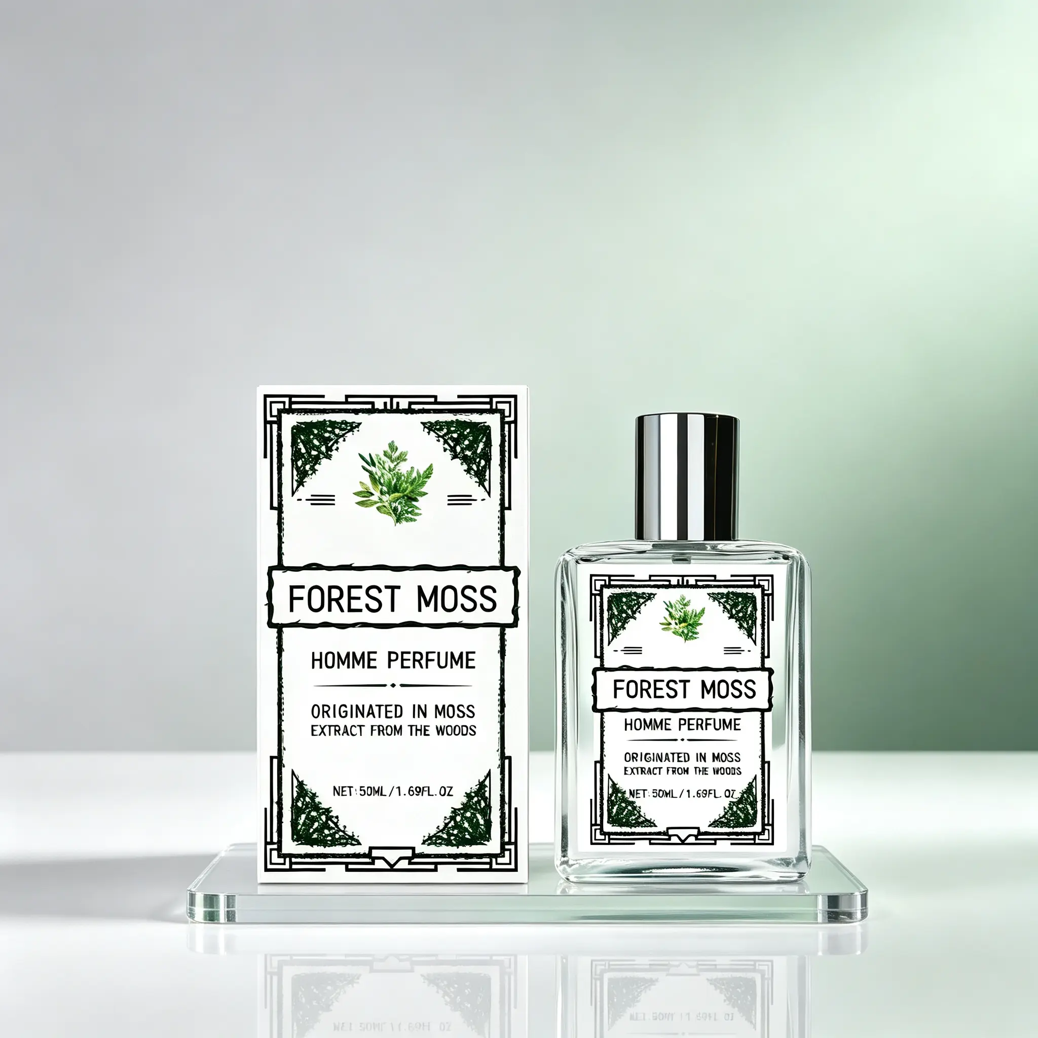 Forest Moss Eau de Parfum – Earthy Woodland Scent with Green Moss & Fresh Cedar | Long-Lasting Natural Fragrance for Men | 50ml