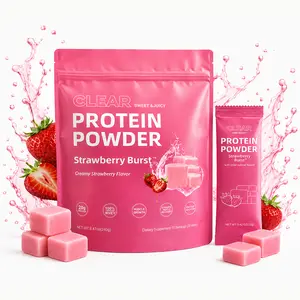 Strawberry Burst Clear Protein - Clear Whey Protein Powder | 20g Protein, 80 Calories, Light & Refreshing Creamy Strawberry Flavor | Fast-Absorbing Protein for Recovery