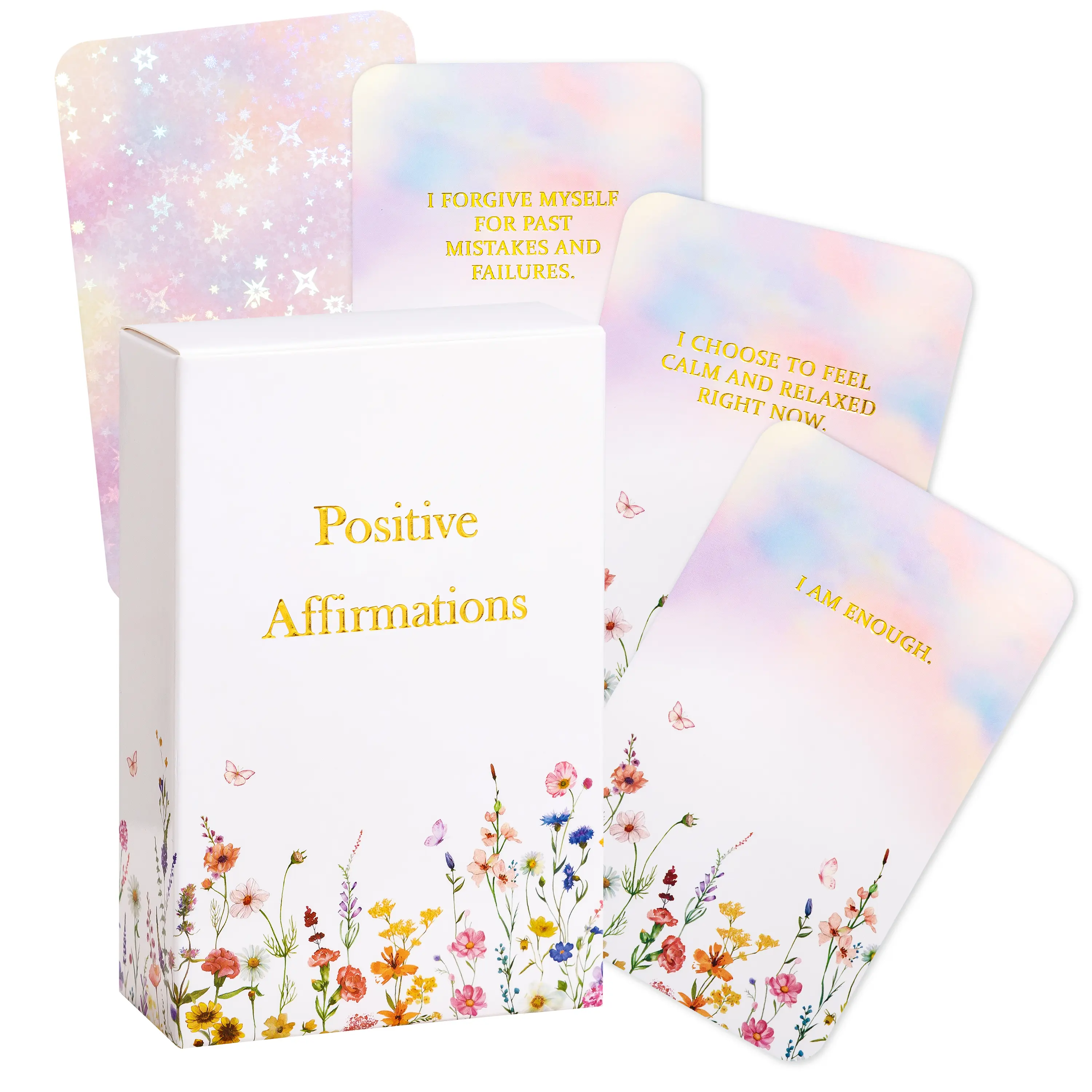 Crisky Positive Affirmation Cards for Women 50 Cards Daily Affirmations Encouragement Motivation Cards