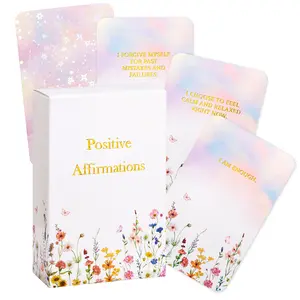 Crisky Positive Affirmation Cards for Women 50 Cards Daily Affirmations Encouragement Motivation Cards