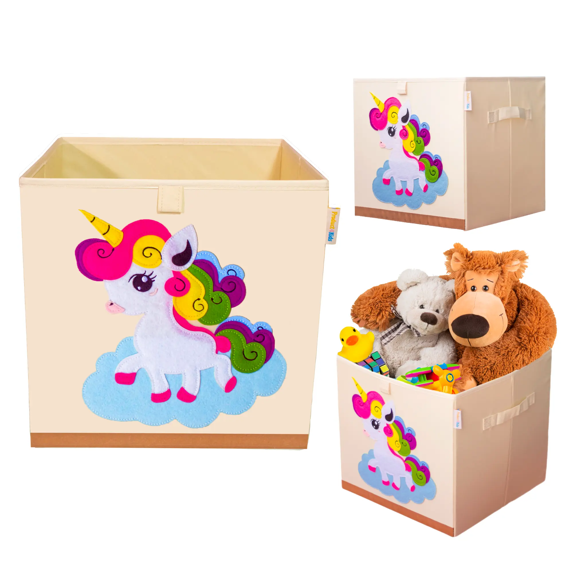Washable Collapsible, Unicorn Toy Box Storage Organizer for Kids Nursery  Foldable Toy Chest Bins for Girls 13 inch