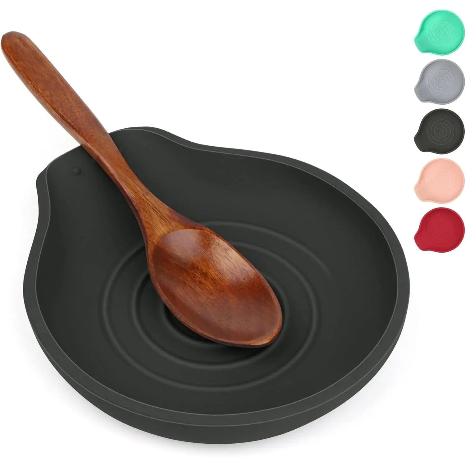 1 Pack Spoon Rest for Stove Top , 6.1" Large Stove Spoon Holder for Spatula, Tongs or Spoon, Kitchen Counter Decor