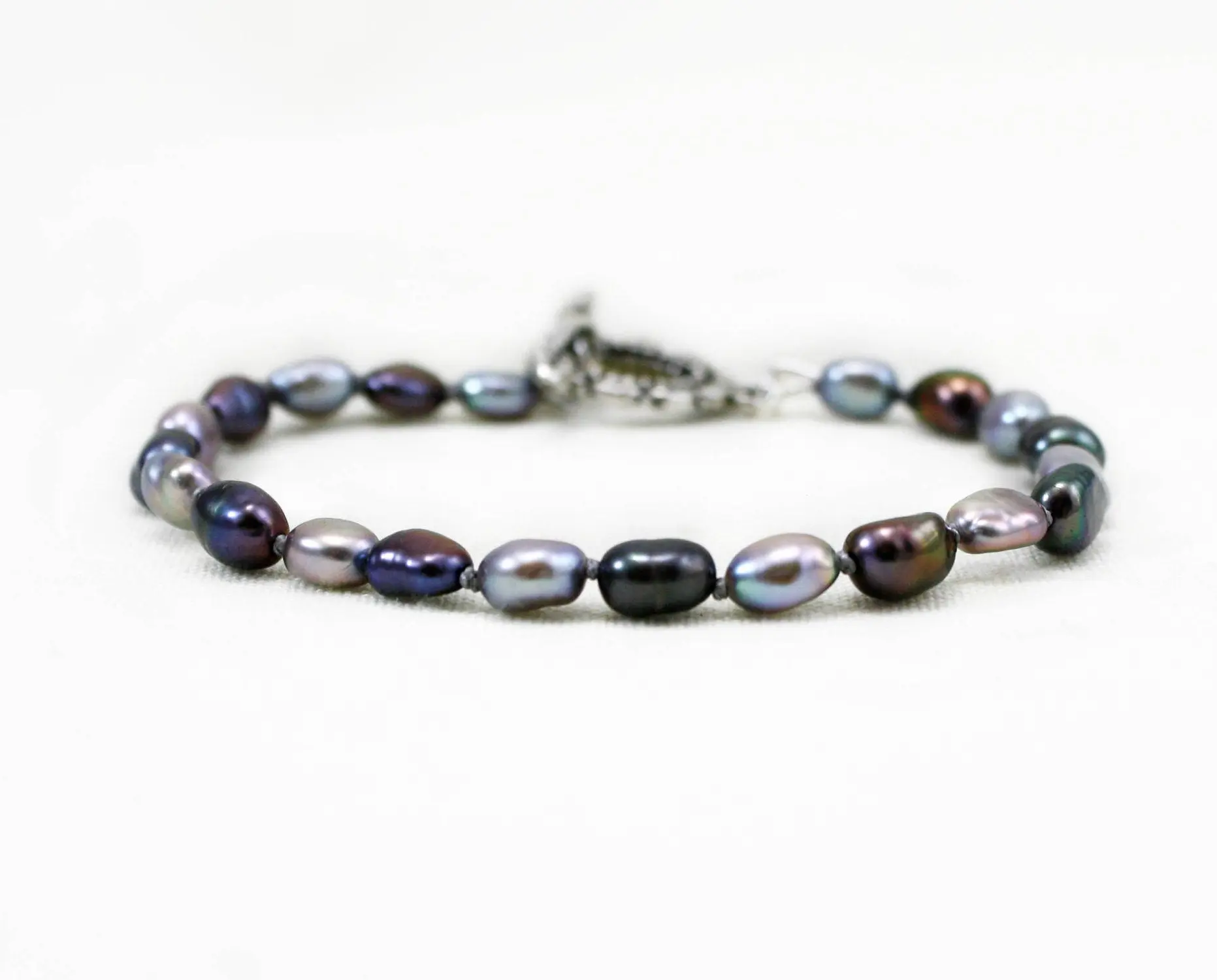 Black and Gray Pearl Bracelet