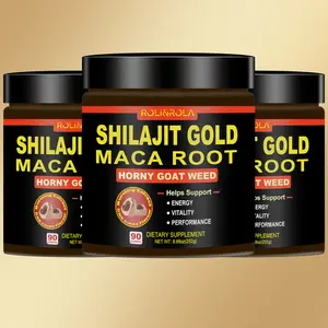 ROLI&ROLA Shilajit  Maca Horny Goat Weed Gummies- Black Cocoa Flavor, Energy Vitality Performance Support, Dietary Supplement For man-270 Count for 3 Month Supply-3 Bottles