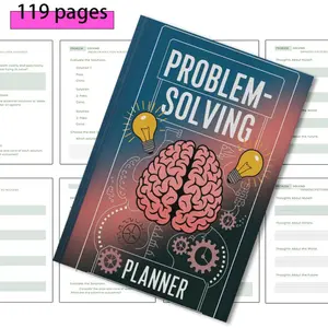 problem Solving Planner Notebook - With Decision-Making Mindset, Guided Templates for Pros/Cons Analysis, Outcome Mapping & Solution Optimization