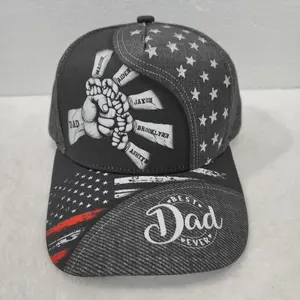 Father’s Day Custom Dad Hat – Classic Baseball Cap with Kid’s Name, Gift for Papa or Grandpa