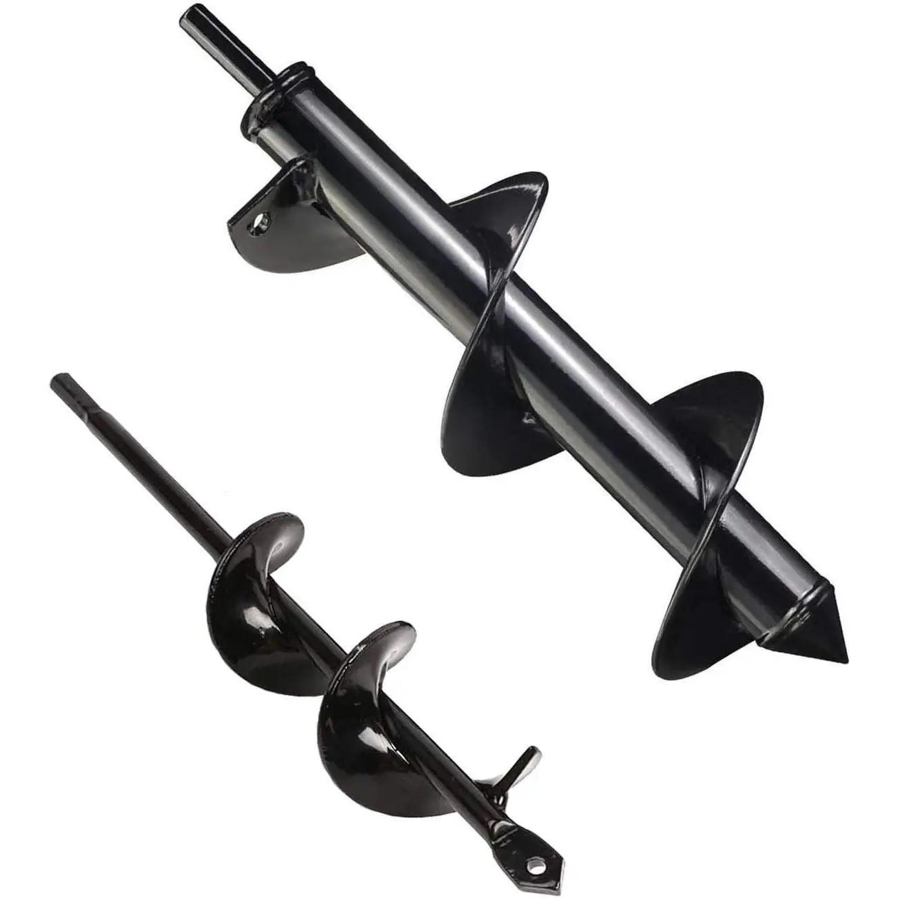 Auger Drill bit for Planting 1.6x8.7& 4x12 Garden Auger Spiral Drill Bit,Bulb & Bedding  Augers, Drill bit for 3/8" Hex Drive Drill