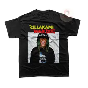 ZillaKami "Wardog" Graphic T-Shirt - Unisex Cotton Crew Neck Tee with Vintage Gothic Style