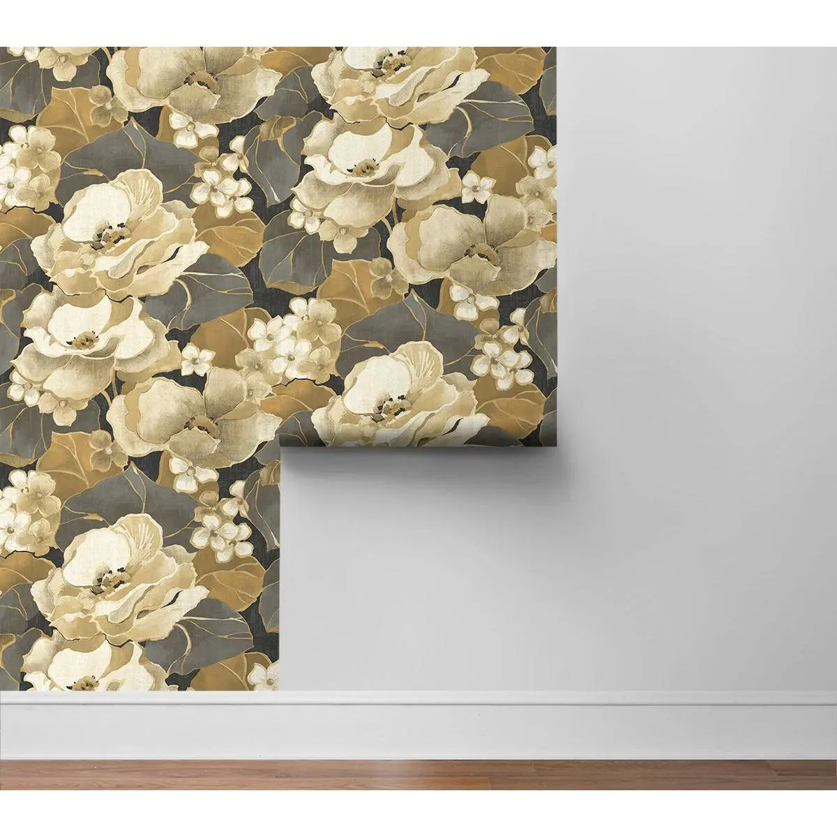 NextWall Nouveau Floral Peel and Stick Wallpaper NextWall Nouveau Floral Peel and Stick Wallpaper