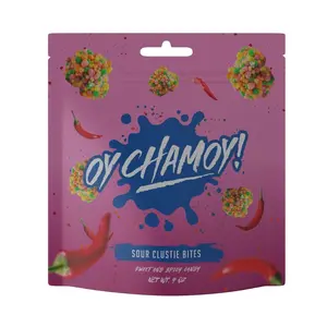 Oy Chamoy! Sweet, Spicy and Sour Geek  Bites Gummy Candy 4oz - Perfect Snack for Any Occasion