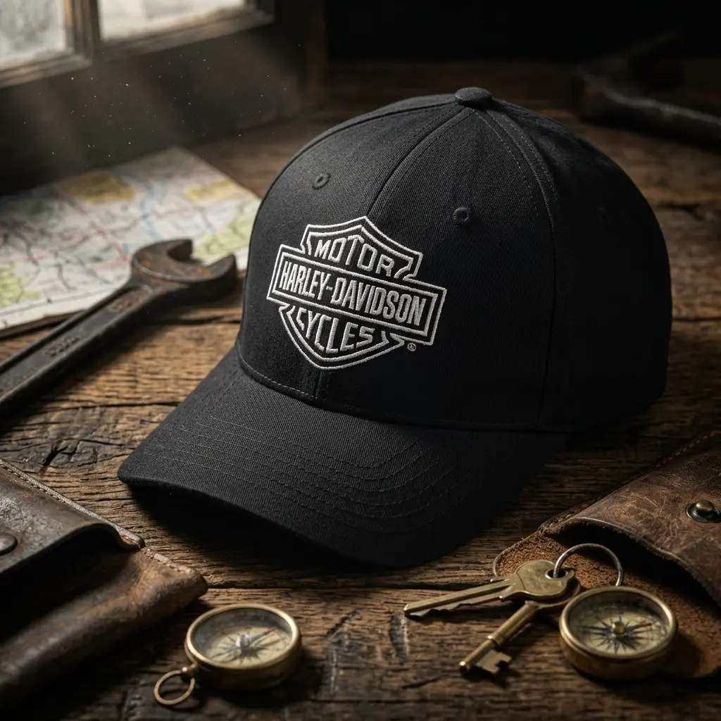Motor cycles Hat Black Embroidered Logo Biker Baseball Cap Motorcycle Gear