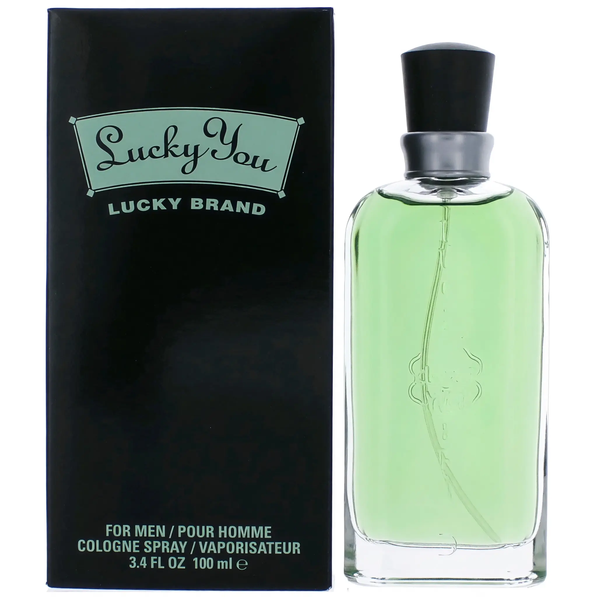 Lucky You Men's Signature Scent EDT Cologne - 3.4 oz Liquid Spray with Tamarind, Musk, Floral Cotton Flower, Aldehyde Accord, Musky Blend for Everyday Use, Fragrances and Perfumes