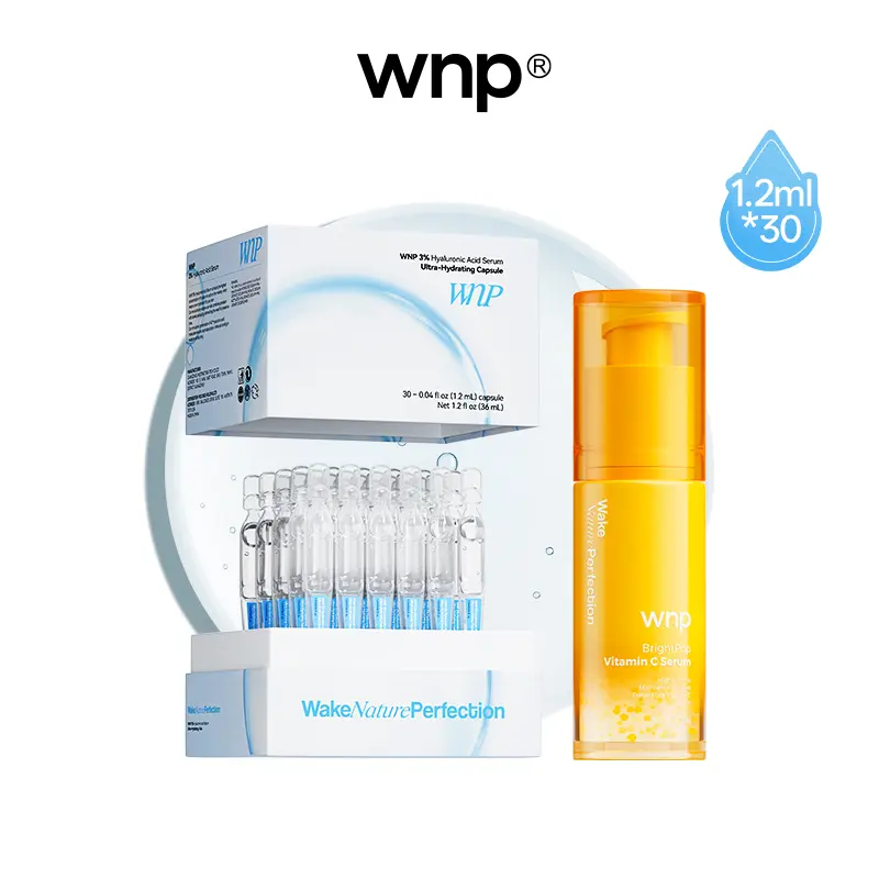 [WNP Official] Futura Tech Skin Set – Vegan | 3% Hyaluronic Acid Serum, Massaging Eye Cream & Hydrating Moisturizer for Comforting Skincare