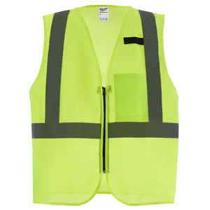 Milwaukee 48-73-2242 Class 2 High Visibility Yellow Mesh Safety Vest - L/XL