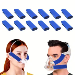 12 Pack CPAP Strap Covers Breathable CPAP Strap Cushions for Most CPAP Headgear Straps Can Reduce The Tracks On The Face Made of Soft Fabric CPAP Face Pads