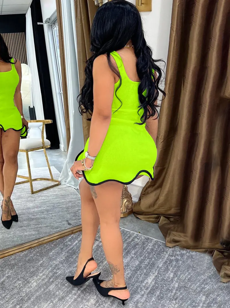 neon dress with holes