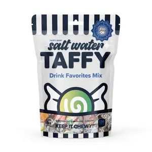 Taffy Shop, Drink Favorites Salt Water Taffy Mix - Gourmet Soft, Sweet & Chewy Candy