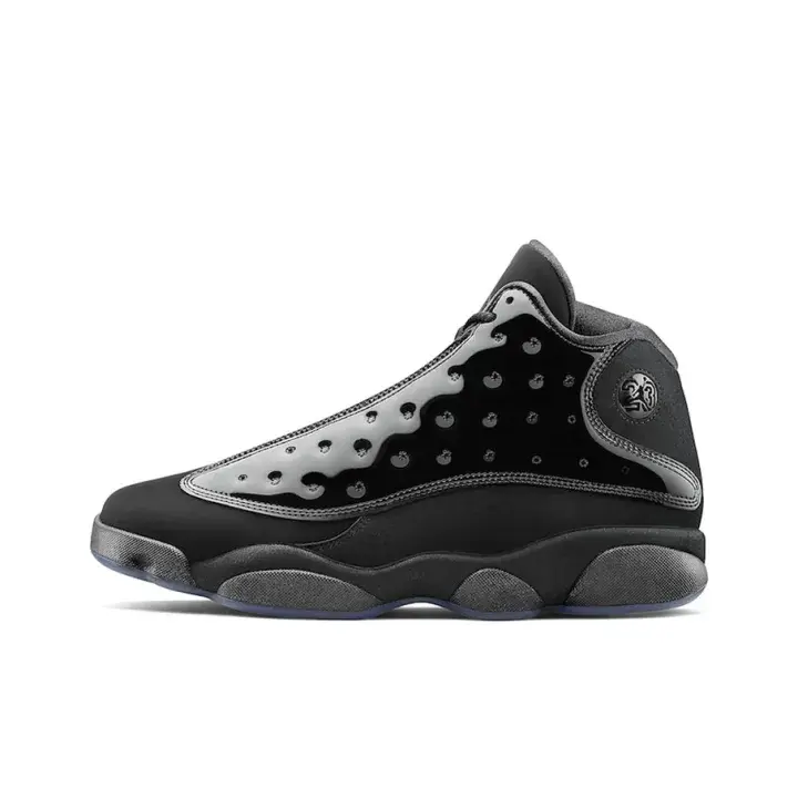 Unisex Full Black Patent Leather Suede High Top Athletic Shoes Shock Absorbing Cushioned Insole Blister Free Sneakers All Day Comfort For Ball Games Fitness Training Outdoor Daily Trips